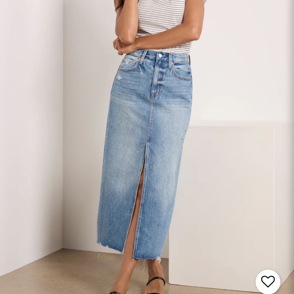 Pistola Blue Denim Maxi Skirt